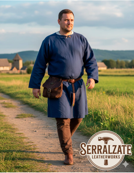 Borsa medieval in pelle modello...