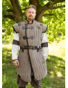 Gambeson medieval marrone-nero finito usurato modello Vari