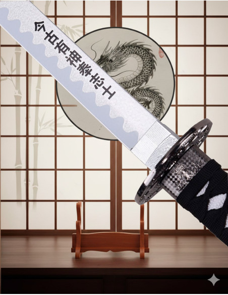 Katana decorativa tsuba Drago e...