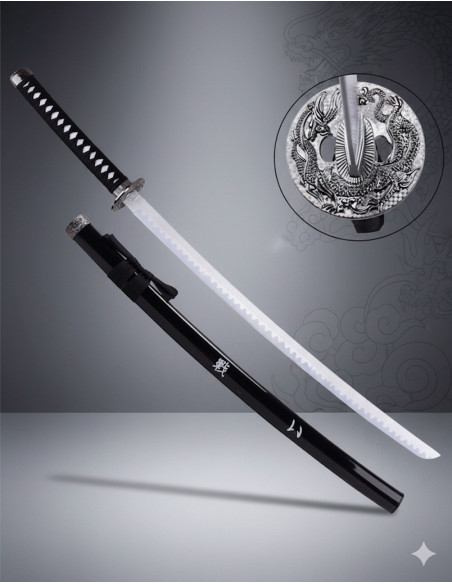 Katana decorativa tsuba Drago...