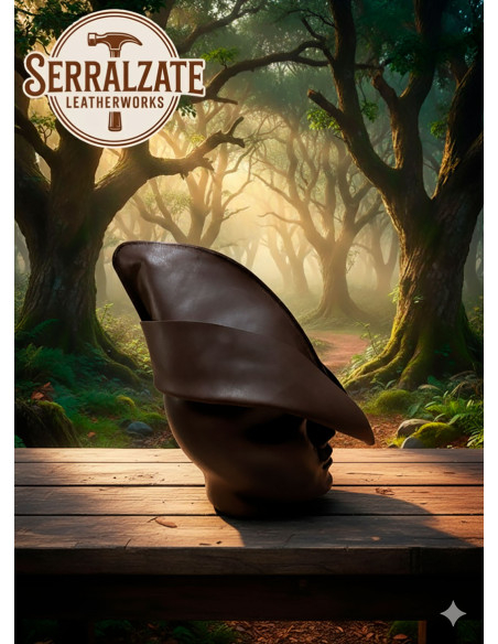 Cappello medievale in pelle modello...