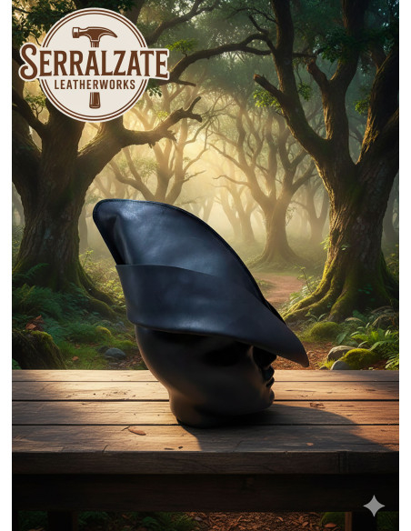 Cappello medievale in pelle modello...