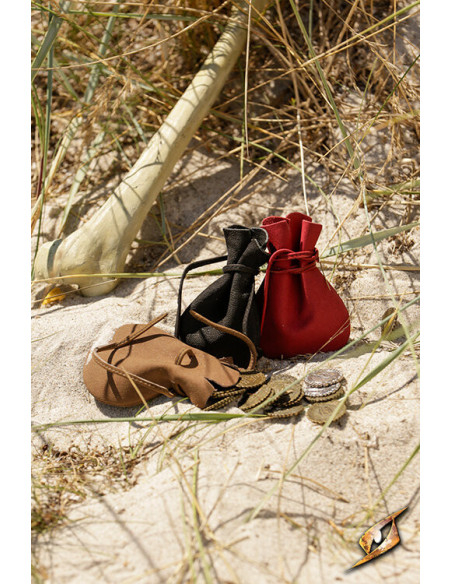 Borsa pirata in pelle nera