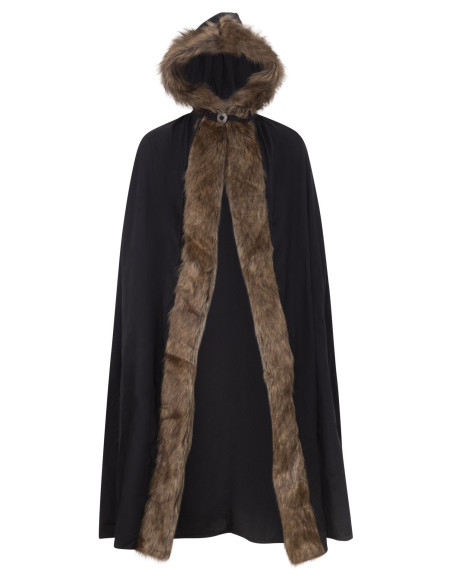 Cappa medievale con cappuccio in...