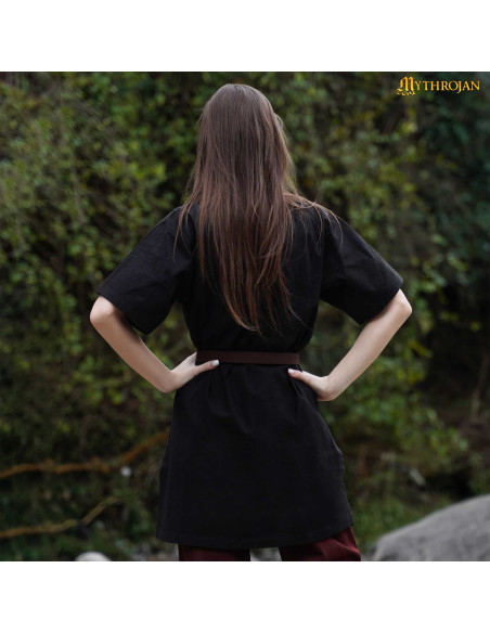 Tunica vichinga in cotone con collo...