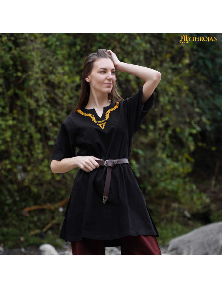 Tunica vichinga in cotone con collo...