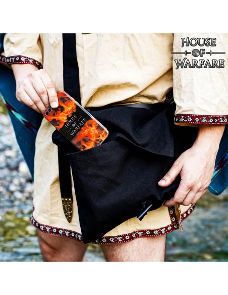 Borsa medievale in cotone con...