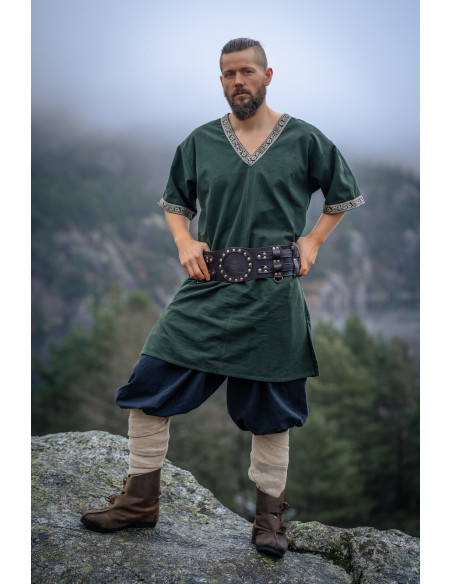 Cintura medievale Celtica in pelle...