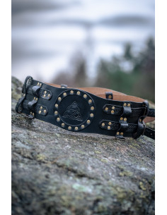 Cintura medievale Celtica in pelle modello Bedran, colore...