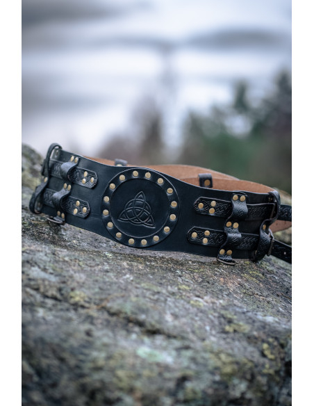 Cintura medievale Celtica in pelle...