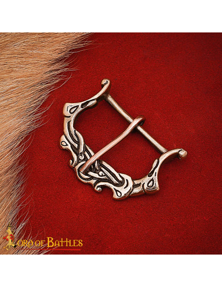 Fibbia nordica in bronzo, finitura...