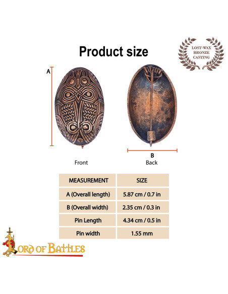 Fibbie medievale vichinga a forma di...