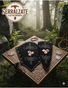 Bracciali arciere in pelle scamosciata modello Nyara 2