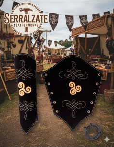 Bracciali arciere in pelle scamosciata modello Nyara