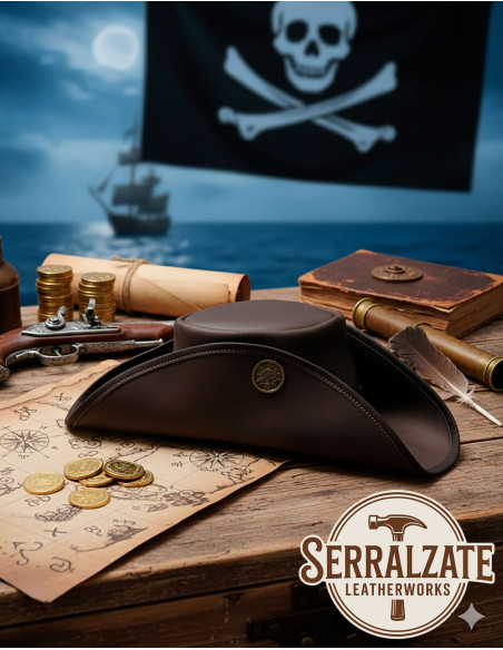 Cappello da pirata a tricorno in...