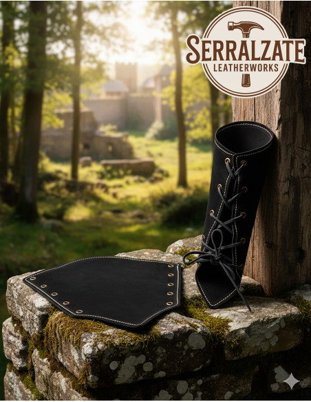 Bracciali da arciere Silvano in pelle...