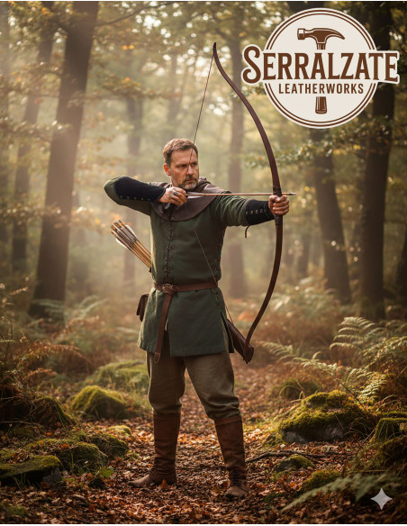 Bracciali da arciere Silvano in pelle...