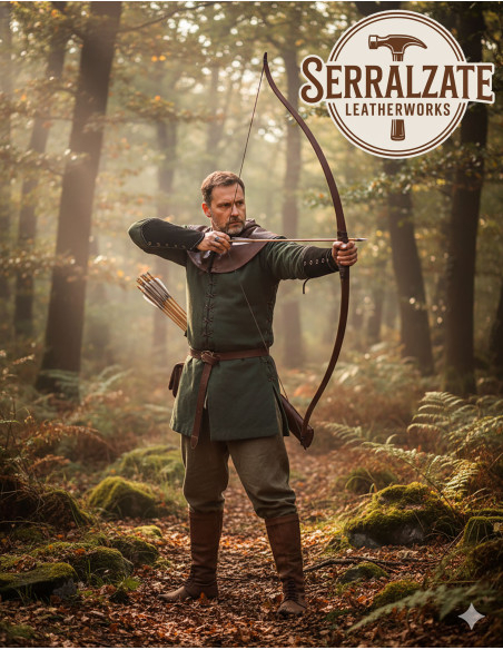 Bracciali da arciere Silvano in pelle...