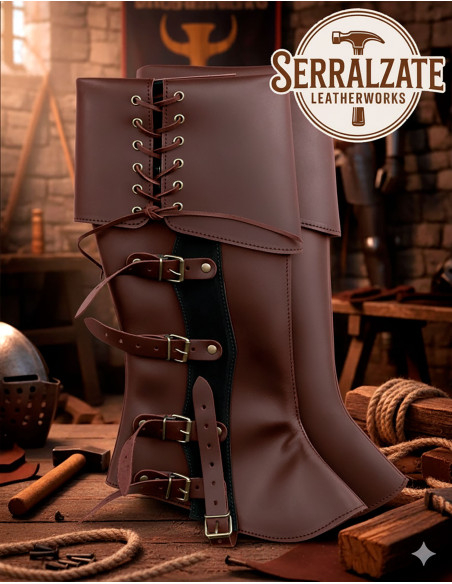 Polainas medievali Valerio marrone...