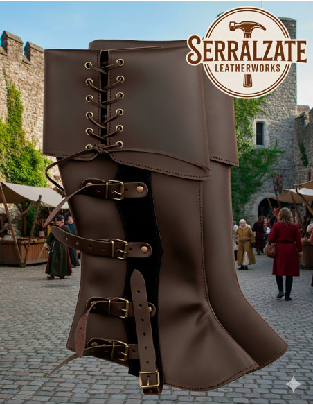 Polainas medievali Valerio marrone...