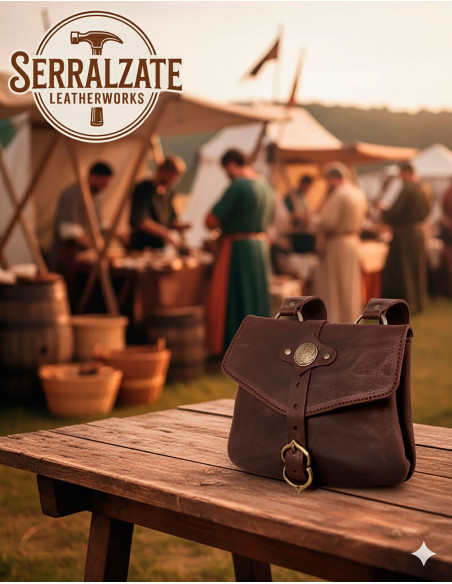 Borsa medievale Sancho in marrone...