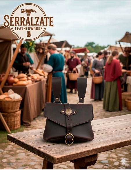 Borsa medievale Sancho in marrone...