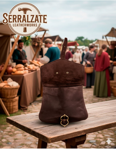 Borsa medievale Sancho in marrone...