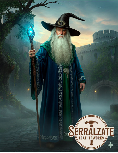 Cappello in pelle del Mago del Regno,...