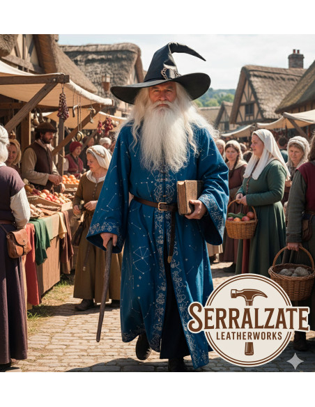 Cappello in pelle del Mago del Regno,...