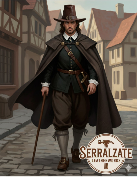 Cappello del mago oscuro in pelle...