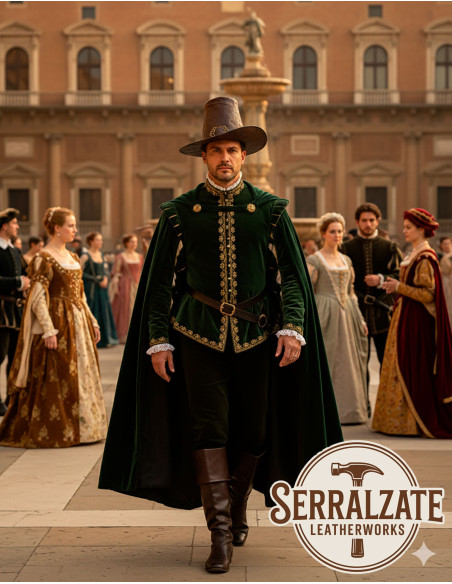 Cappello del mago oscuro in pelle...