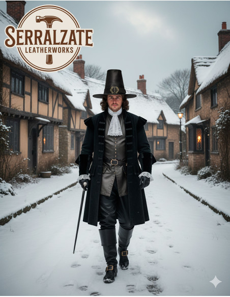 Cappello del mago oscuro in pelle...