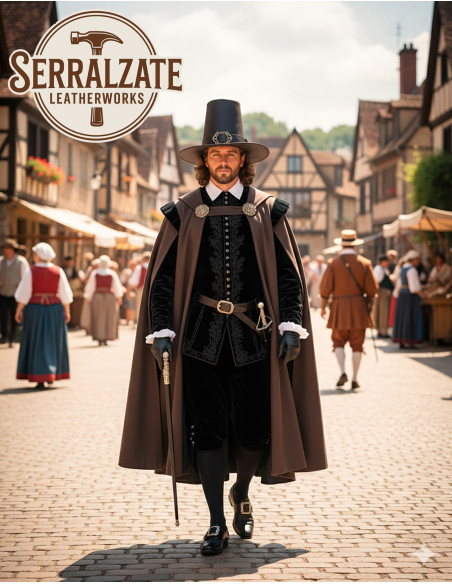 Cappello del mago oscuro in pelle...