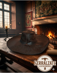 Cappello medievale in pelle Deluxe modello Alatriste,... 2
