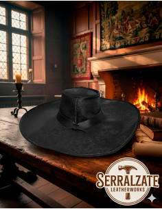 Cappello medievale in pelle Deluxe modello Alatriste,... 2
