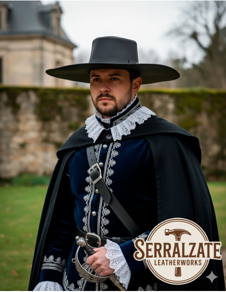 Cappello medieval in pelle modello...