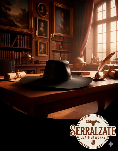 Cappello medieval in pelle modello...