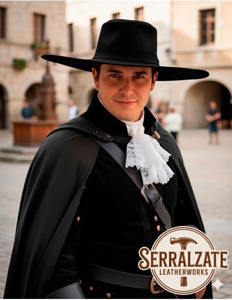 Cappello medieval in pelle modello...