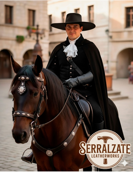 Cappello medieval in pelle modello...