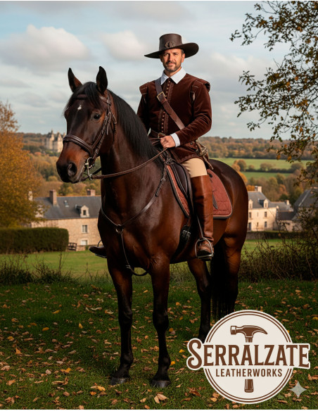 Cappello medievale in pelle modello...