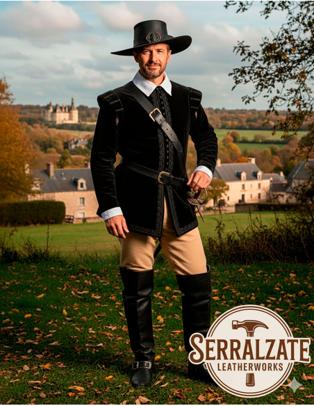 Cappello medievale in pelle modello...