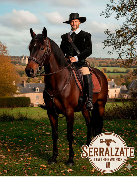 Cappello medievale in pelle modello...