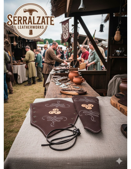 Bracciali da arciere in pelle...