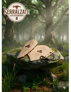 Bracciali da arciere in pelle scamosciata marrone chiaro,... 2