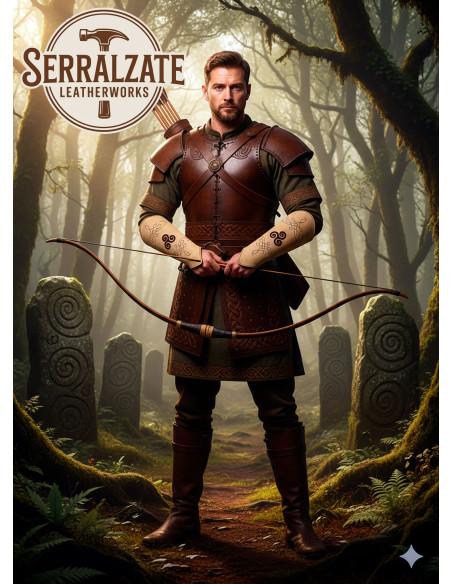 Bracciali da arciere in pelle...