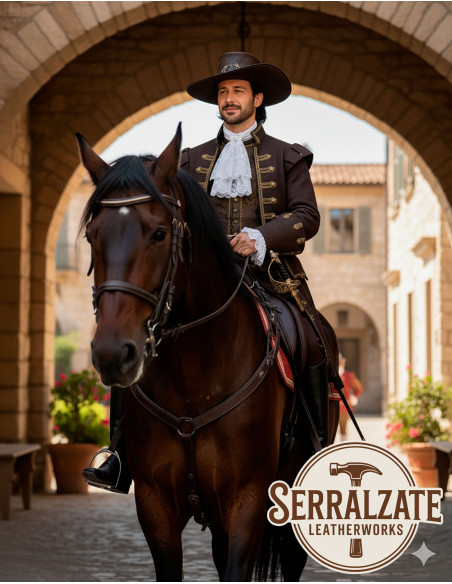 Cappello medievale in cuoio Deluxe...