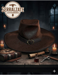 Cappello Deluxe non ufficiale Van Helsing in pelle,... 2