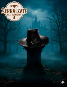 Cappello non ufficiale di Van Helsing in pelle, colore nero 2