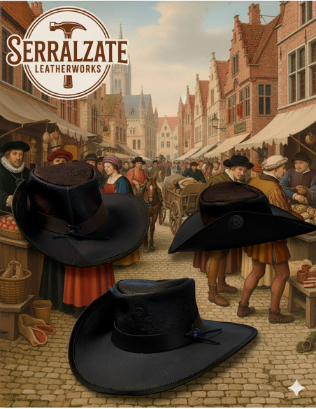 Cappello medievale in pelle Deluxe...