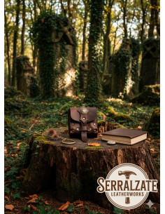 Borsa limosnera del Druido in marrone scuro 2